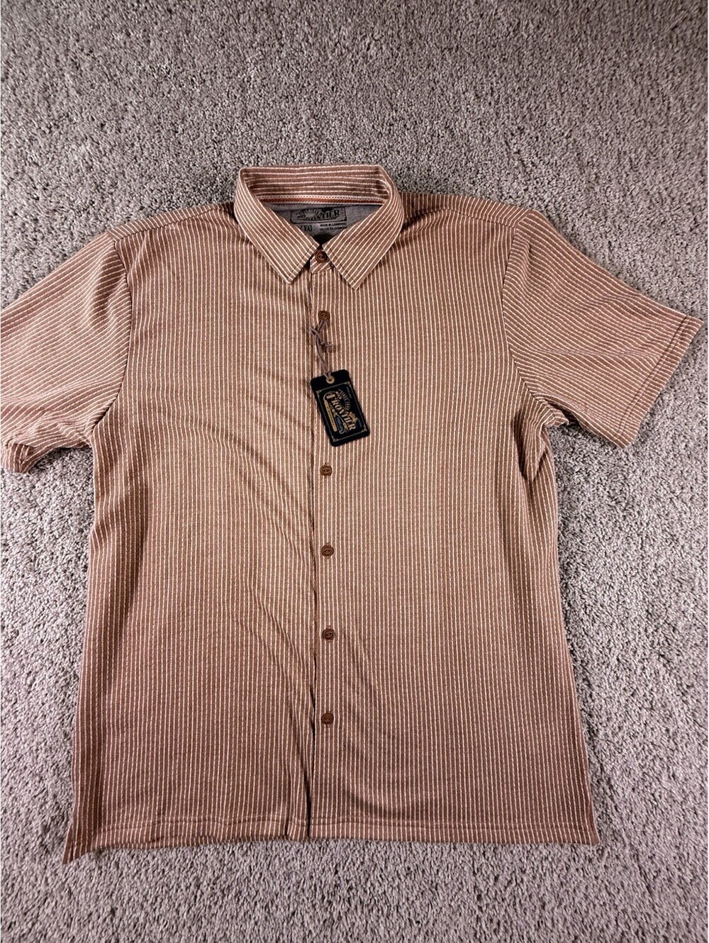 NWT Frontier Threads Weatherproof Men’s Striped Polo Size XL